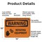 Signmission Rotating Equipment OSHA Warning Sign, Aluminum, 14in W x 10in L, 2PK OS-2PACK-WS-A-1014-L-12828 - alternate 3